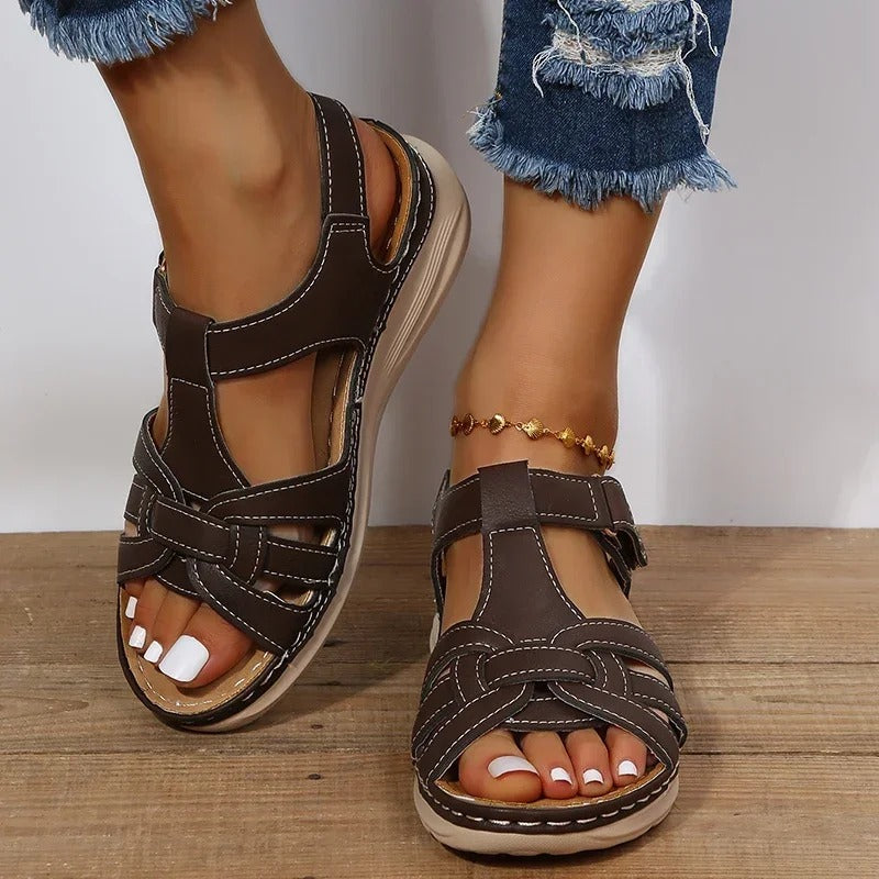 Orthopaedic Leather Sandals | Stylish, Comfortable & Ideal for Women’s Everyday Wear