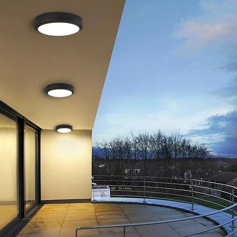 LED Outdoor Ceiling Light Fixture - Waterproof Design for Patios, Porches & Entryways