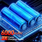 Mini Car Vacuum Cleaner | 98500Pa Powerful Suction, Wireless & Portable for Deep Cleaning Upholstery and Hard-to-Reach Areas