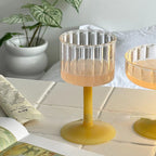 Set of 4 Clear Glass Goblets - Elegant Drinkware for Wine, Cocktails, and Special Occasions