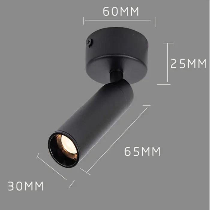 LED Spotlight Fixture - Adjustable Directional Light for Home, Office, and Retail Use