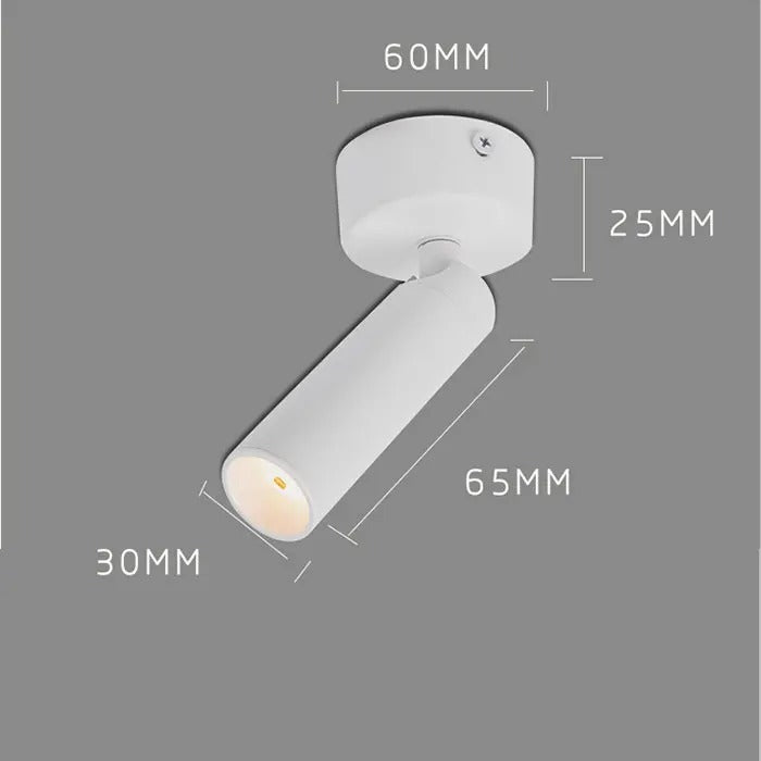 LED Spotlight Fixture - Adjustable Directional Light for Home, Office, and Retail Use