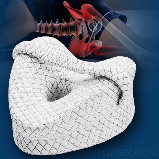 Orthopedic Knee Pillow for Side Sleepers | Memory Foam, Hypoallergenic & Ideal for Sciatica, Back & Hip Pain Relief