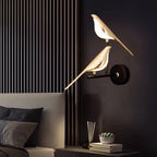 LED Birdsong Wall Light Fixture - Adjustable Nature-Inspired Design for Indoor & Outdoor Use