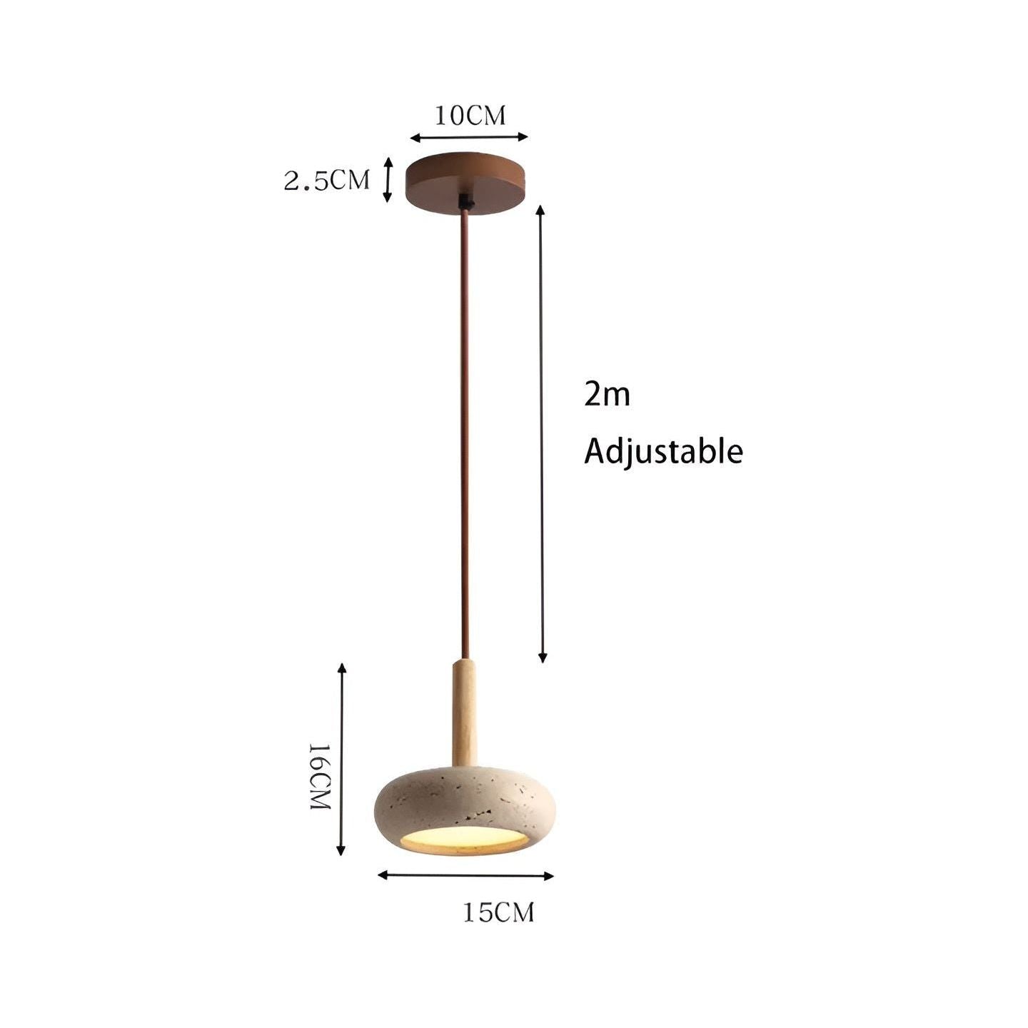 LED Wabi Sabi Japanese Ceiling Light - Retro Stone Fixture for Modern Home Decor & Ambient Lighting