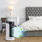 Ventless Portable Air Conditioner Fan | Whisper Quiet Evaporative Cooler with 6 Speeds for Desk, Dorm & Bedroom
