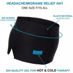 Migraine Relief Headband | Hot/Cold Therapy, Medical-Grade Gel & Comfortable Fit for Home, Work & Travel