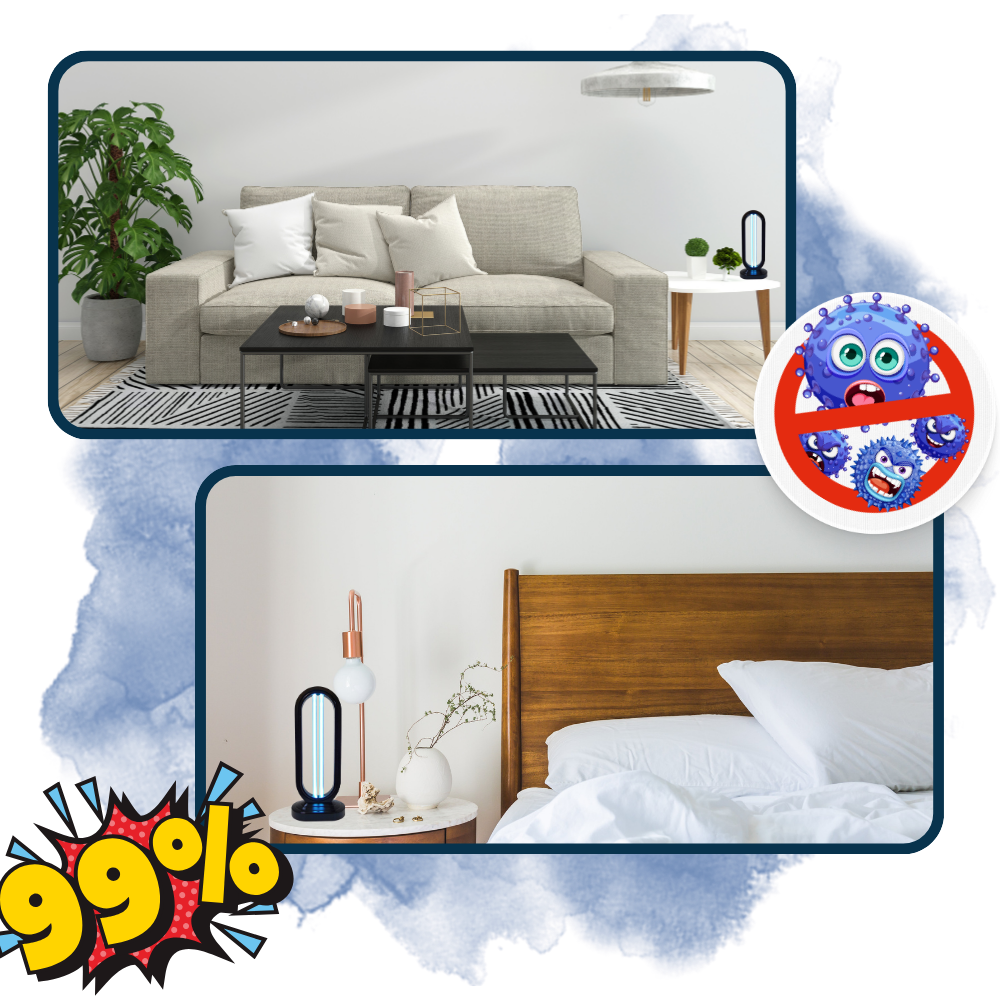 Multi-Surface UV Disinfectant Bulb | Kills Bed Bugs, Germs & Freshens Air for Home Sanitization