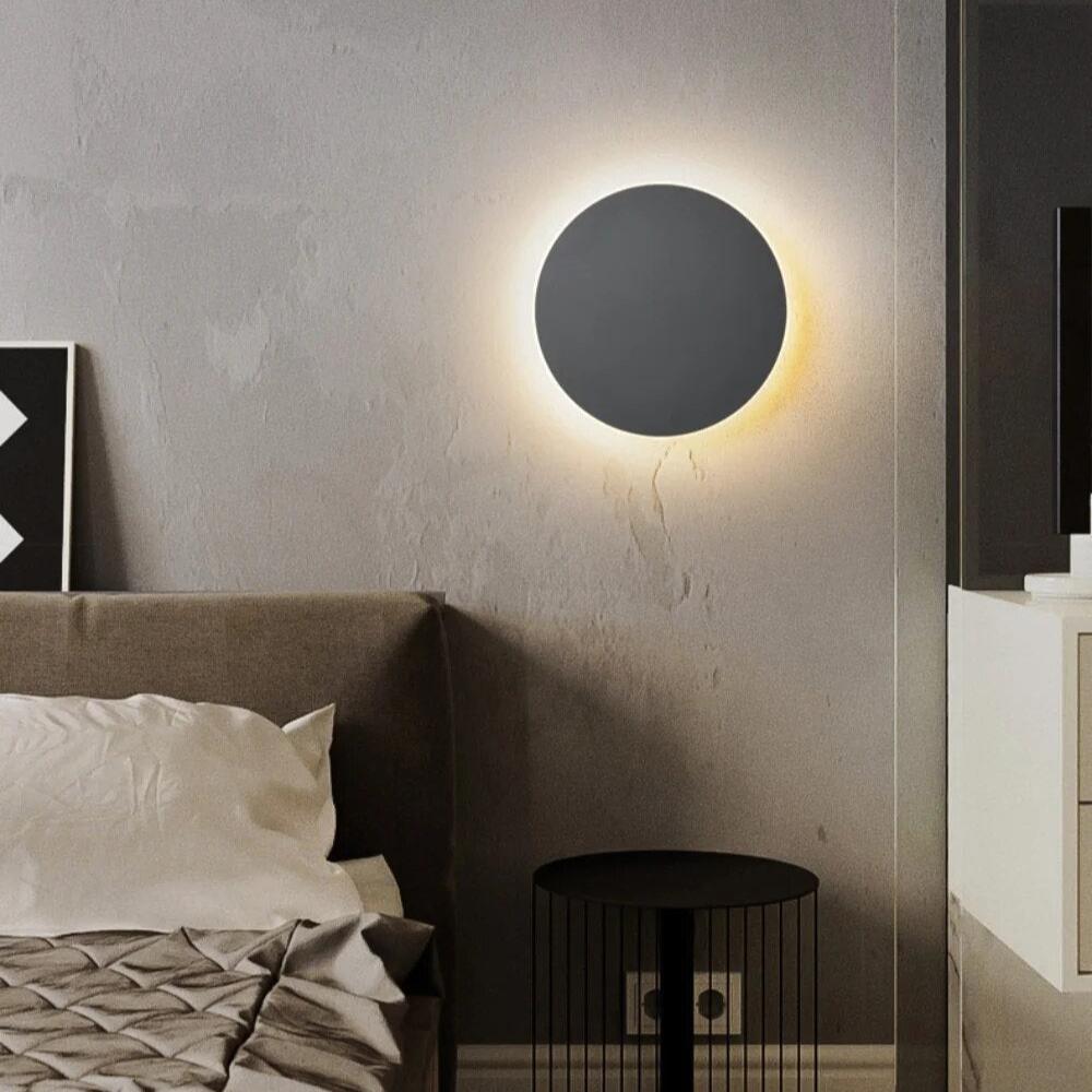 LED Sensor Wall Lamp - Modern Nordic Round Design for Indoor Lighting & Home Decor