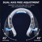 Neck Cooler – 8000mAh Bladeless Mini Fan with LED Display