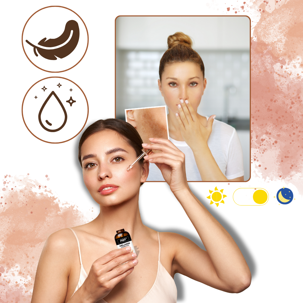Non-Greasy Melanin Correcting Facial Serum | Hydrating, Quick Absorption & Reduces Hyperpigmentation for Brighter Skin