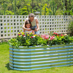 Galvanised Steel Raised Garden Bed | Durable, Modular Design for Organized Planting in Your Outdoor Space