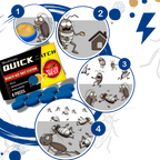 Odorless Cockroach Traps | Slow-Acting, Hands-Free Gel Bait for Effective Pest Control in Homes and Kitchens