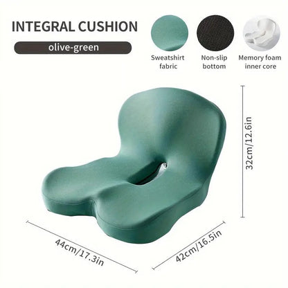 Memory Foam Backrest Cushion | Soft Support for Buttocks & Waist Relief for Home Office or Car Use