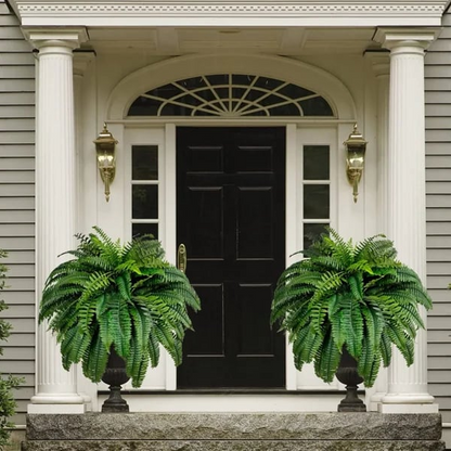 UV Resistant Artificial Boston Fern | Lifelike, Waterproof & Perfect for Indoor/Outdoor Décor