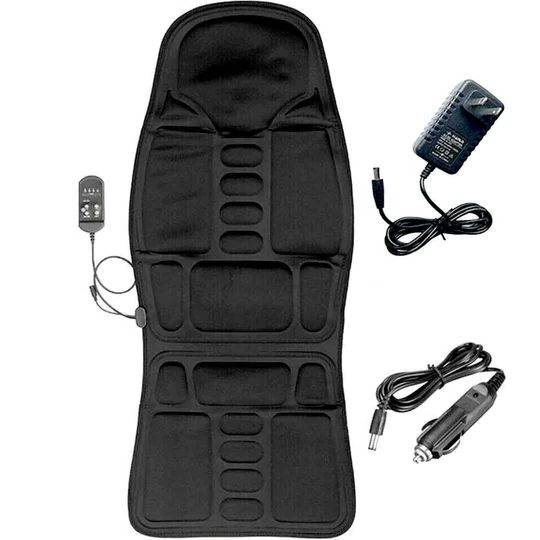 Massage Chair Cushion | Heated, Ergonomic Design with Customizable Massage Settings for Home & Car Use