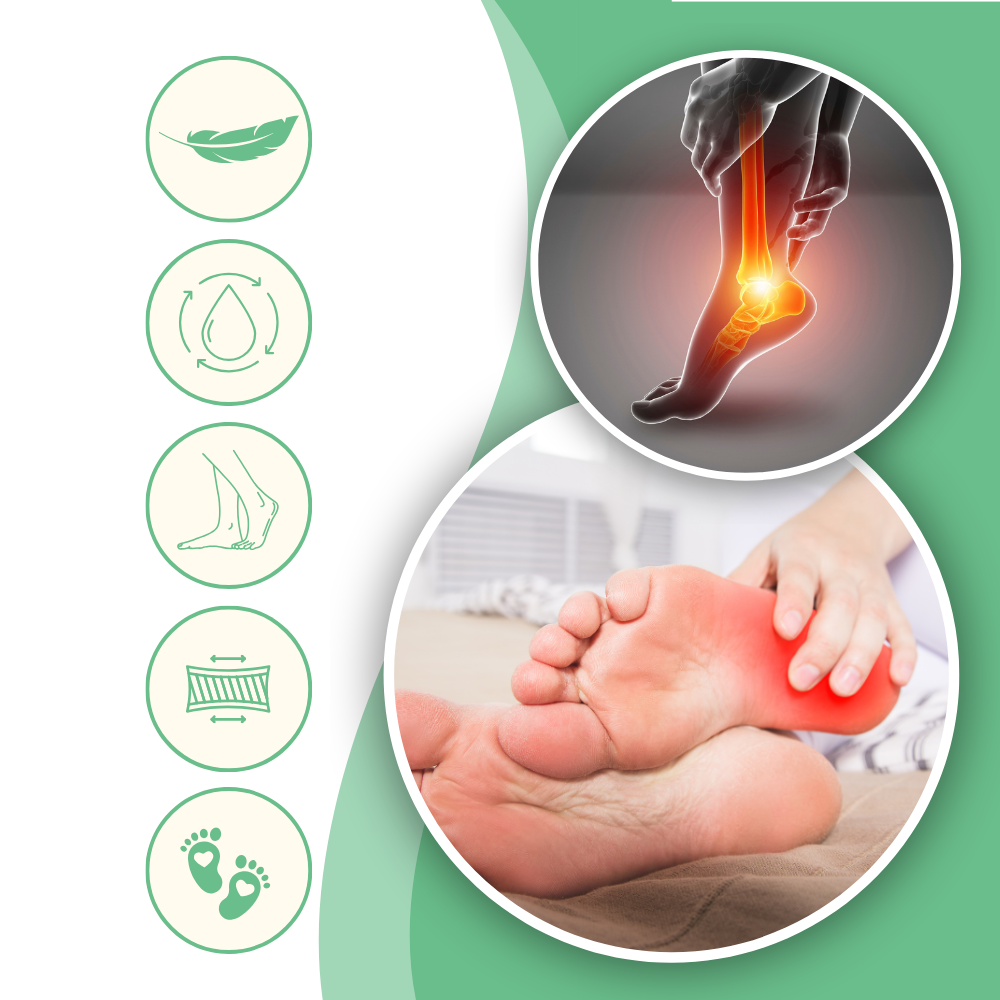 Pain Relief Neuropathy Socks | Ergonomic Support, Open Toe & Non-Slip Design for Enhanced Comfort and Stability