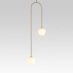 LED Globe Pendant Light Fixture - Modern Minimalist Design for Kitchen Island & Dining Room Lighting