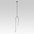 LED Globe Pendant Light Fixture - Modern Minimalist Design for Kitchen Island & Dining Room Lighting
