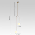 LED Globe Pendant Light Fixture - Modern Minimalist Design for Kitchen Island & Dining Room Lighting