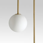 LED Globe Pendant Light Fixture - Modern Minimalist Design for Kitchen Island & Dining Room Lighting