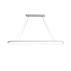 LED Oval Hanging Light Fixture - Modern Minimalist Design for Dining Room & Kitchen Lighting