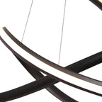 LED Pendant Light with Modern Twist Design for Dining Room & Kitchen Lighting