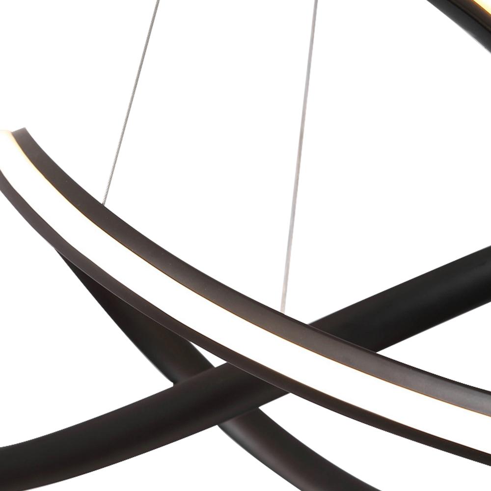 LED Pendant Light with Modern Twist Design for Dining Room & Kitchen Lighting