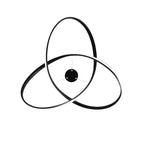 LED Pendant Light with Modern Twist Design for Dining Room & Kitchen Lighting