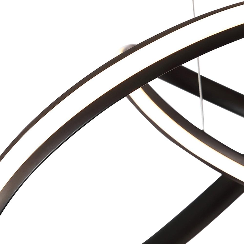 LED Pendant Light with Modern Twist Design for Dining Room & Kitchen Lighting