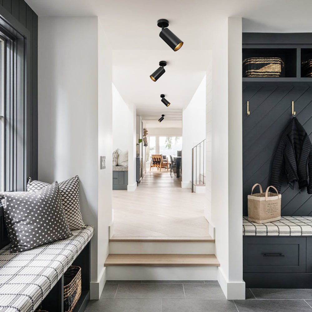 LED Adjustable Track Spot Light - 1-Light 350-Degree Rotatable Fixture for Home Lighting & Accent Illumination