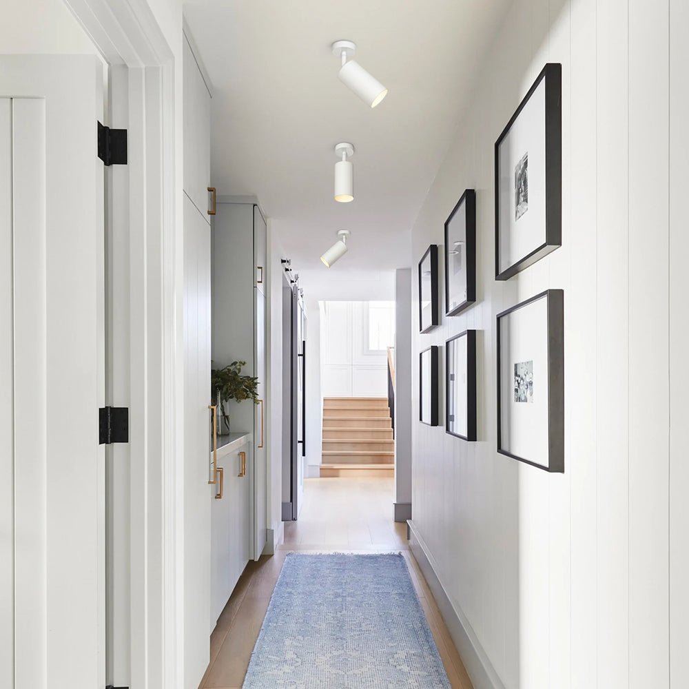 LED Adjustable Track Spot Light - 1-Light 350-Degree Rotatable Fixture for Home Lighting & Accent Illumination