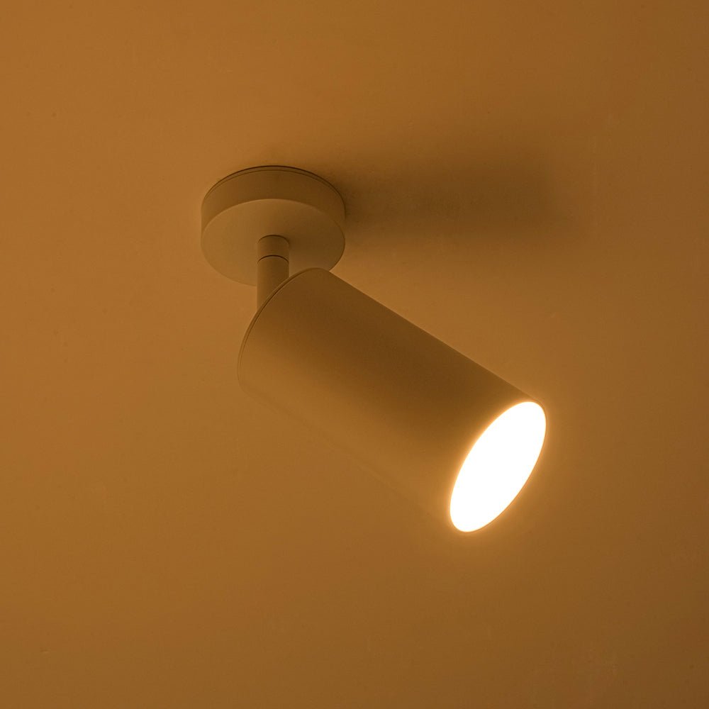 LED Adjustable Track Spot Light - 1-Light 350-Degree Rotatable Fixture for Home Lighting & Accent Illumination