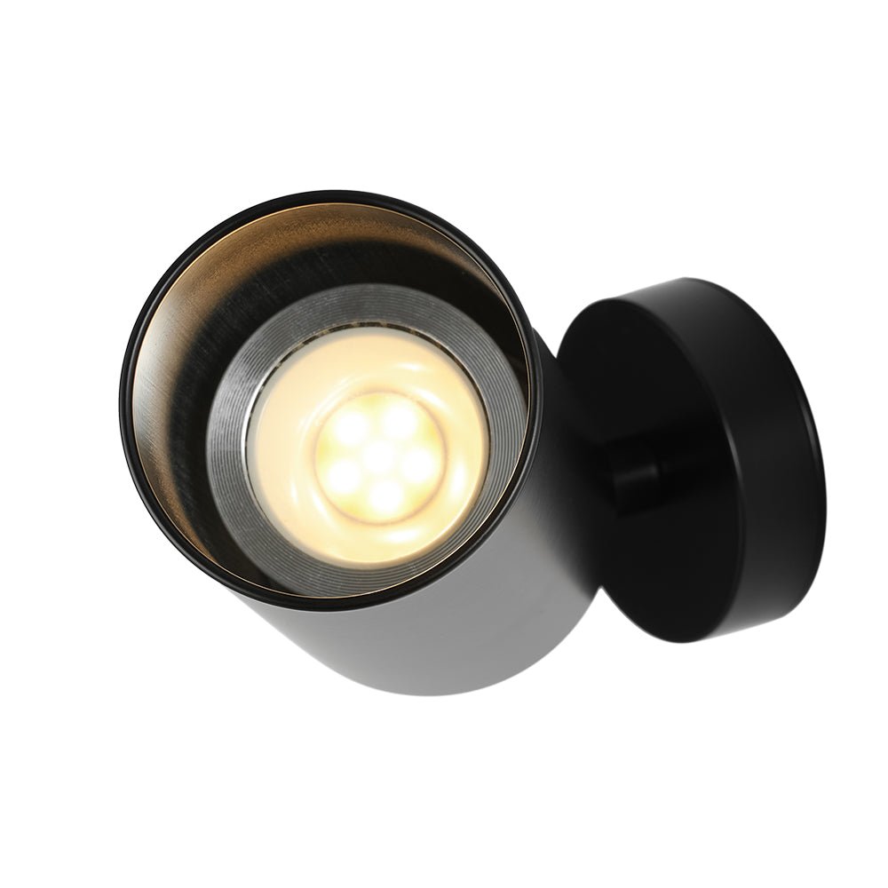 LED Adjustable Track Spot Light - 1-Light 350-Degree Rotatable Fixture for Home Lighting & Accent Illumination