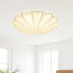 Geometric Flower Silk Ceiling Light Fixture - Modern Design for Living Room & Bedroom Lighting