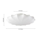 Geometric Flower Silk Ceiling Light Fixture - Modern Design for Living Room & Bedroom Lighting