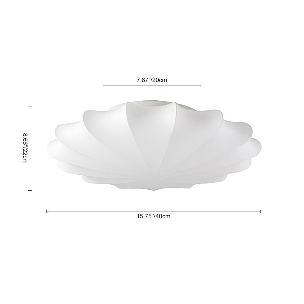 Geometric Flower Silk Ceiling Light Fixture - Modern Design for Living Room & Bedroom Lighting