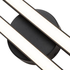 2-Light LED Strip Semi Flush Mount Ceiling Light - Modern Minimalist Fixture for Living Room & Hallway