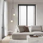 LED Globe Pendant Light Fixture - Modern Minimalist Design for Kitchen Island & Dining Room Lighting