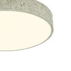LED Flush Mount Ceiling Light - Dimmable Round Resin Fixture for Living Room & Bedroom Lighting