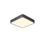Dimmable LED Flush Mount Ceiling Light - Modern Square Resin Fixture for Living Room & Hallway