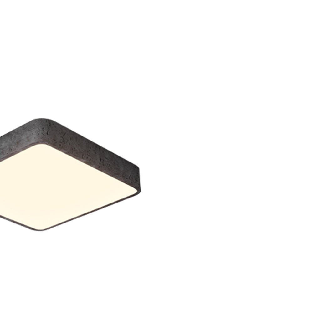 Dimmable LED Flush Mount Ceiling Light - Modern Square Resin Fixture for Living Room & Hallway