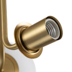 3-Light Sputnik Semi Flush Mount Ceiling Light with Glass Shades for Modern Mid-Century Home Decor