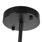 Mid-Century Modern Black Sputnik Chandelier - 8-Light Fixture for Living Room & Dining Room