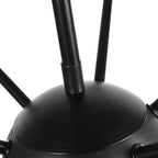 Mid-Century Modern Black Sputnik Chandelier - 8-Light Fixture for Living Room & Dining Room