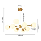 Mid-Century Modern Bubble Sputnik Chandelier Light Fixture for Living Room & Dining Room