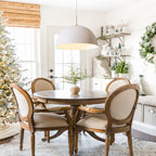 1-Light White Dome Pendant Light Fixture - Modern Minimalist Design for Kitchen, Dining Room & Entryway