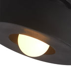 1-Light Resin Semi Flush Mount Ceiling Light Fixture - Cylindrical Design for Modern Home Decor