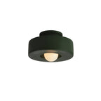 1-Light Resin Semi Flush Mount Ceiling Light Fixture - Cylindrical Design for Modern Home Decor
