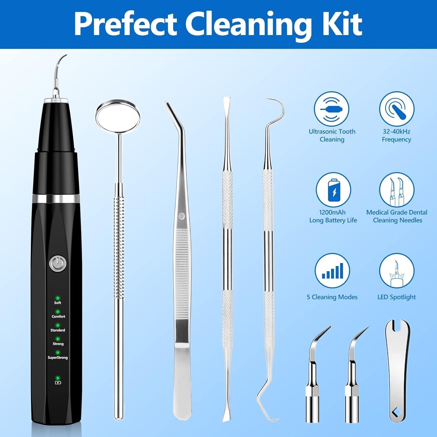 Ultrasonic Pet Tartar Remover | Gentle, Professional Cleaning for Home Oral Hygiene